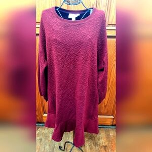 Anthropologie x Mare Wine Tunic Dress. Sz. L